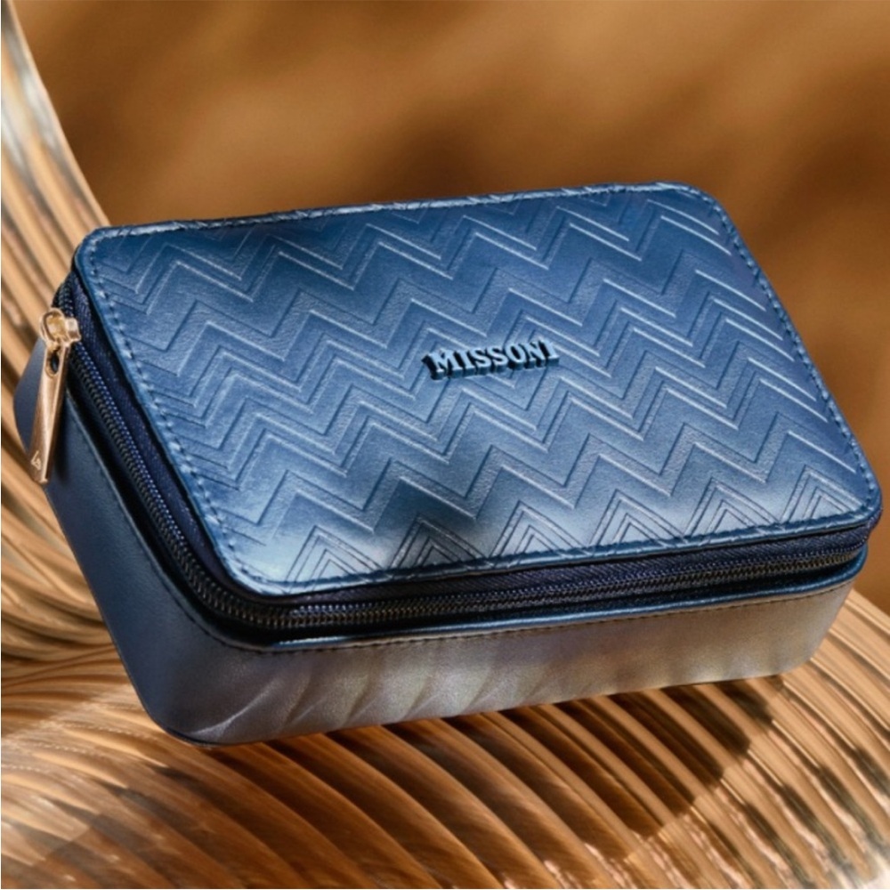 Missoni X Delta One First Class Amenity Travel Cosmetic Dopp Kit Bag Case